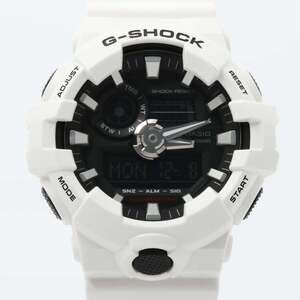 CASIO GSHOCK ANALOG DIGITAL GA700 SERIES GA7007AJF Men's Watch, Black/White R...